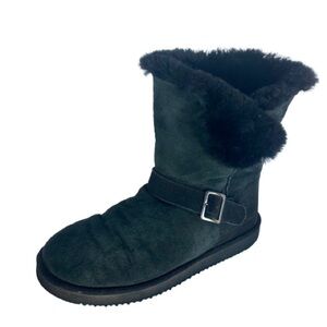 Kirkland Signature Shearling Women’s Black Ankle Winter Boots RN 124189 Size 9